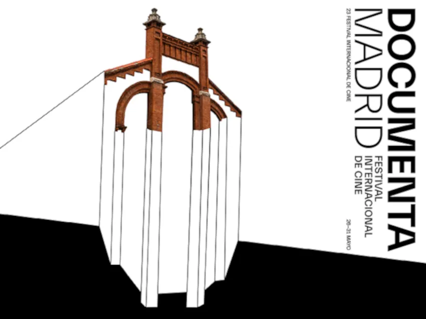 Ilustracion nave Matadero Madrid con trazas de oclor