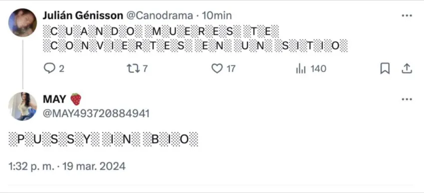 Cuando te mueres te conviertes en un sitio Pussy in Bio