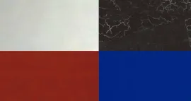 Blanco/Negro/Rojo/Azul