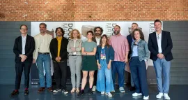Rafael Alberola, responsable de ECAM Industria; Chema González, jefe de Cine y Nuevos Medios del Museo Reina Sofía; Carlos Reviriego, director de Programación de Filmoteca Española; María José Barrero, coordinadora general del Área de Cultura del Ayuntamiento de Madrid; Rocío Mateo-Sagasta, coordinadora de Música y Audiovisuales de La Casa Encendida; Luis E. Parés, director artístico de Cineteca Madrid; Violeta Pagán, codirectora de la Escuela Dentro Cine; José Luis Romo, director artístico de Matadero Madr